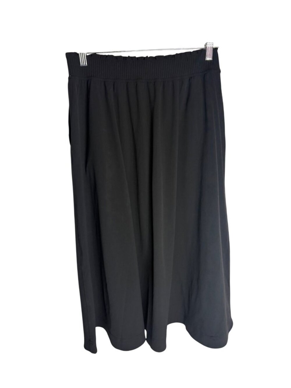 Lululemon Stretch Woven Ruffle-Waist Midi Skirt Black-sz Medium